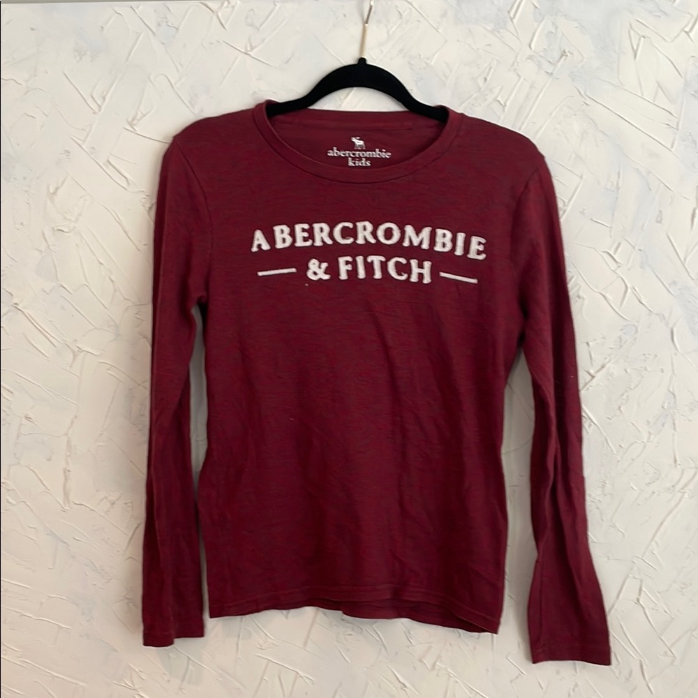 Abercrombie & Fitch Kids Maroon Logo Tee